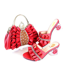 Load image into Gallery viewer, Elegant Italian Shoe and Bag Set HJY65