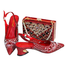 Load image into Gallery viewer, Elegant Ladies Shoes and Bag Set WEQ34