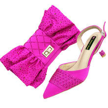 Load image into Gallery viewer, Latest Women Italian Shoes and Matching Bags TE342