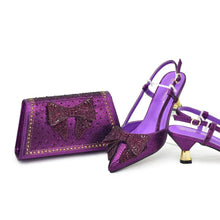 Load image into Gallery viewer, Italian Shoes And Bag Sets For Evening Party EDHFG1-1