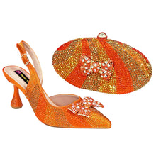 Load image into Gallery viewer, Women's High Heels And Exquisite Clutch Bag Set RT453