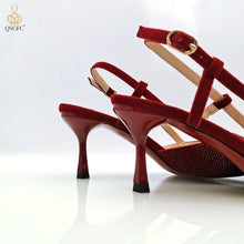 Load image into Gallery viewer, Fashion Shoulder Bag and Strap High Heels Set