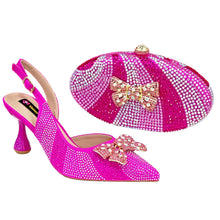 Load image into Gallery viewer, Women's High Heels And Exquisite Clutch Bag Set RT453