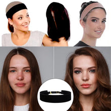 Load image into Gallery viewer, New Invisible Wig Hair Band Plussign Wig Grip Headband For Lace Frontal Wigs 1Pcs/Lot Nude Non-Slip Velvet Wig Band To Hold Wig