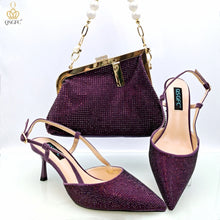 Load image into Gallery viewer, Fashion Shoulder Bag and Strap High Heels Set