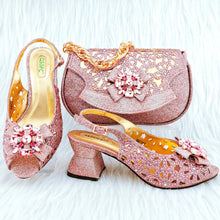Load image into Gallery viewer, African Wedding Shoes and Bag Set HGY1-46