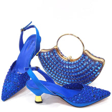 Load image into Gallery viewer, Latest Luxury Pattern Ladies Shoes And Bag Set ED215