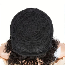 Load image into Gallery viewer, pixie cut human hair machine made remy wig 6inch natural balck color 150% density daily party use wig short straight pixie wig