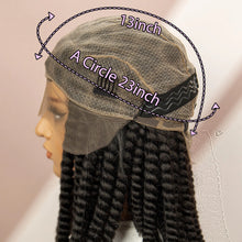 Load image into Gallery viewer, Twisted Braided Wig | Bob Twist Crochet Wig | Full Lace Braided Wig for Black Women | Kanekalon Hair