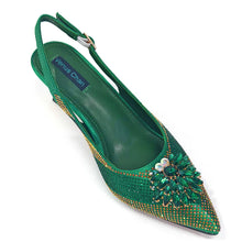Load image into Gallery viewer, New Rhinestone Shoe &amp; Bag Set HGT321