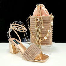 Load image into Gallery viewer, Lastest Ladies Shoes with Matching Bag Set  HJJ1-23