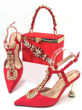Load image into Gallery viewer, Italian Shoe and Bag Set New HUY1-11