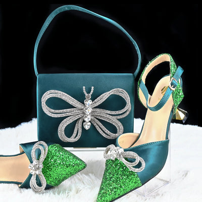 High Quality Style Ladies Shoes And Bags Set HGH1-8
