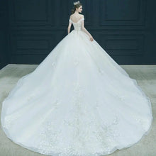 Load image into Gallery viewer, Elegant Off The Shoulder Wedding Gown EDW469
