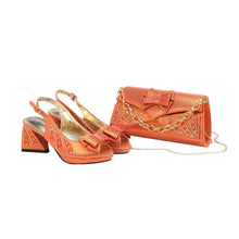 Load image into Gallery viewer, Women's Shoes and Bag Set Peep Toe EDN101