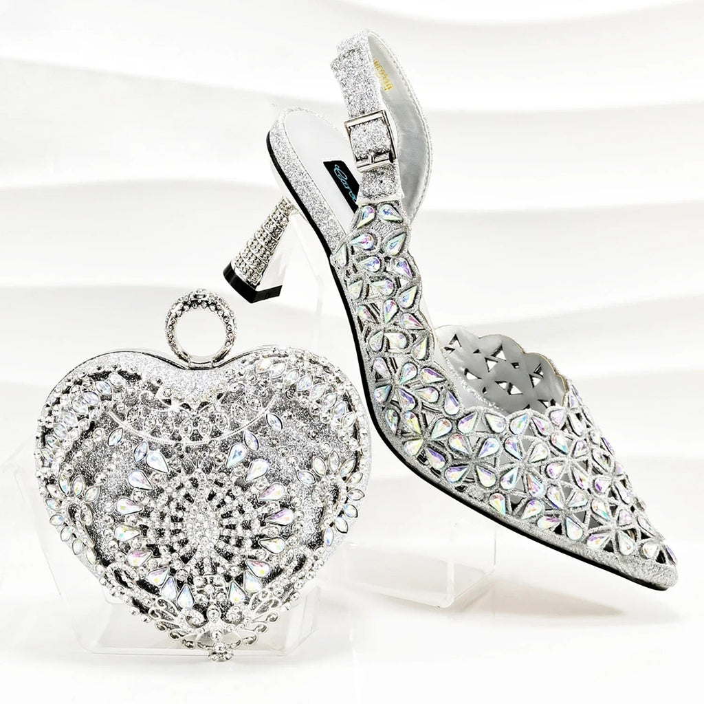 Lastest Italian Ladies Shoes with Matching Bag Set EDBGQ1-3
