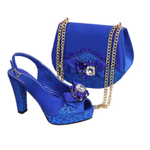 Load image into Gallery viewer, New Fashion Evening Shoes and Bag Set HTY543