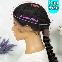 Load image into Gallery viewer, 13x4 Lace Front Braided Wig | Kinky Curly Ends | Synthetic Africa Wig with Baby Hair for Black Women