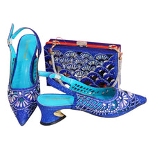 Load image into Gallery viewer, Elegant Ladies Shoes and Bag Set WEQ34
