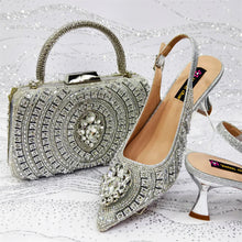 Load image into Gallery viewer, Italian Butter-fly Design Wedding Shoes with Bag Set EDS59