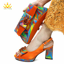 Load image into Gallery viewer, Italian Design Shoes Matching Bag Set EDT543