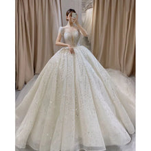 Load image into Gallery viewer, Exquisite Wedding Dress O-neck EDW21