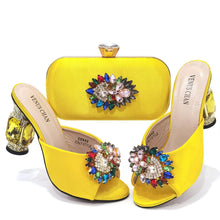 Load image into Gallery viewer, Italian blue Shoes And Bag Sets HSD1-35