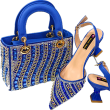 Load image into Gallery viewer, Matching Women Shoe and Bag Set ED130