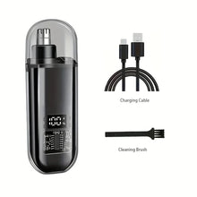 Load image into Gallery viewer, Nose &amp; Ear Hair Trimmer for Men - USB-C Rechargeable Portable Fast-Charge Grooming Kit