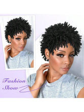 Load image into Gallery viewer, Short Afro Faux Dreads Wig | Heat Resistant Synthetic Braids | Unisex Wig for Black Women &amp; Men