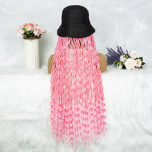Load image into Gallery viewer, 30" Crochet Afro Dreadlocks Bucket Hat Wig | Synthetic Braided Hair | Curly Ends | Black Women