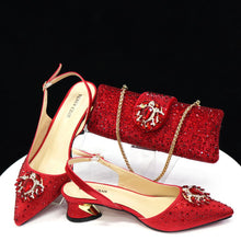 Load image into Gallery viewer, Ladies Shoes and Bags To Match Set ED129