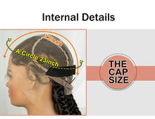 Load image into Gallery viewer, 34" Twisted Cornrow Full Lace Braided Wig | Baby Hair | Synthetic Lace Front Braids | Black Women