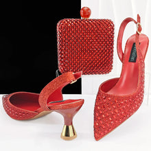 Load image into Gallery viewer, Lastest Italian Design Ladies Shoes with Matching Bag Set HZS1-1
