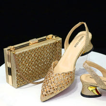 Load image into Gallery viewer, New Low Heel Pointed-Toe Shoes and Bags Set