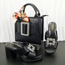 Load image into Gallery viewer, Latest Women Summer Toe Shoes and Bag Set ED135