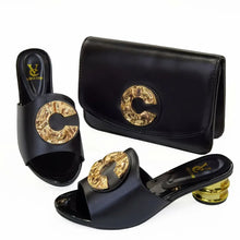 Load image into Gallery viewer, Latest Fashion Slippers and Bags Set EDZ564