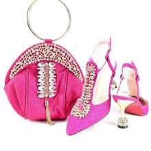 Load image into Gallery viewer, Italian Shoes With Matching Bags Set HRT1-32
