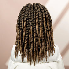 Load image into Gallery viewer, Twisted Braided Wig | Bob Twist Crochet Wig | Full Lace Braided Wig for Black Women | Kanekalon Hair