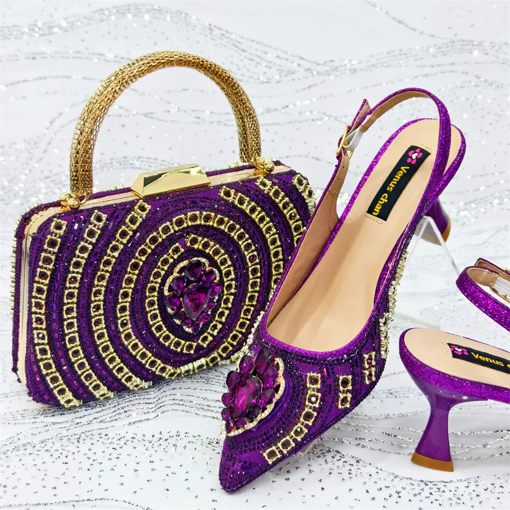 Charming Shoes And Bag Matching Set HVC1-2