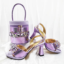 Load image into Gallery viewer, New Matching Women Shoe and Bag Set HF1-1