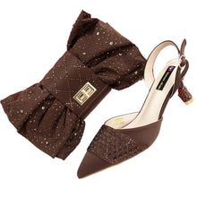 Load image into Gallery viewer, Latest Women Italian Shoes and Matching Bags TE342