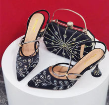 Load image into Gallery viewer, Elegant Pumps with Shoes and Bag Matching Set NFR43
