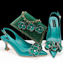Load image into Gallery viewer, Ladies Shoes With Matching Bag Set- ED101