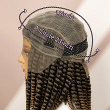 Load image into Gallery viewer, Twisted Braided Wig | Bob Twist Crochet Wig | Full Lace Braided Wig for Black Women | Kanekalon Hair