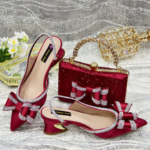 Load image into Gallery viewer, Lastest Italian Ladies Shoes with Matching Bag Set ED113