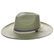 Load image into Gallery viewer, Stacy Adams NY - Handwoven Toyo Straw Wide Brim Fedora Hat
