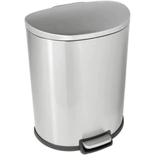 Load image into Gallery viewer, 13-Gallon Step-on Stainless Steel Kitchen Trash Can with Removable Bucket Liner