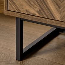 Load image into Gallery viewer, Modern Entryway Sideboard Buffet Dining Storage Cabinet in Walnut Wood Finish