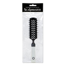Load image into Gallery viewer, Scalpmaster 7 Row Vent Brush w/ Rubber Grip Handle